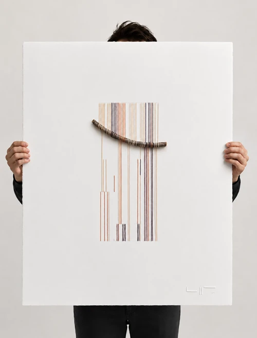 El Capitan — the artwork shown at its real physical size (56 × 76 cm)