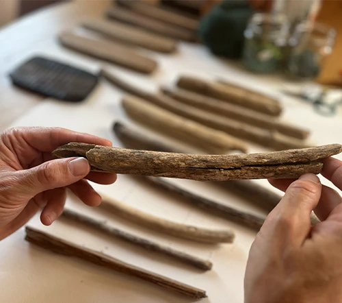 Completing the Story — selecting the branch that will hold the finished piece